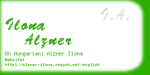 ilona alzner business card